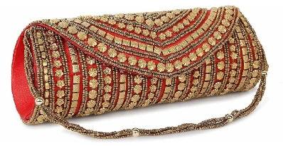 Round Clutch Purse, For Formal, Color : Red