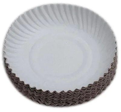 Circular Plain Paper Plate, For Event, Size : Multisizes