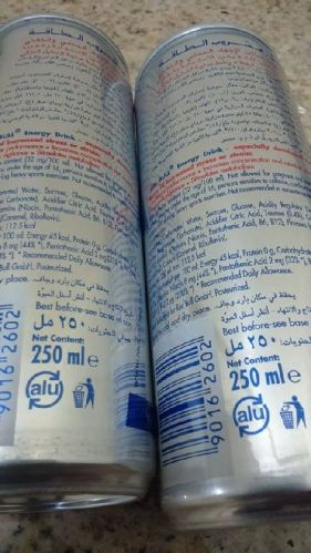 Red Bull Energy Drink, Form : liquid, Packaging Size : cans