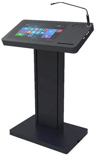 Stainless Steel Digital Podium, For Auditorium, Halls, Size : Customised, Standard