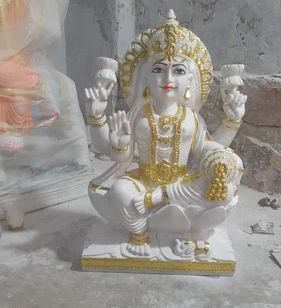 Plain Marble Laxmi Mata Statue, Color : White