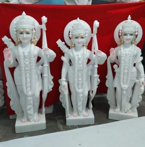 Plain Marble RAM Darbar Statue, Color : White