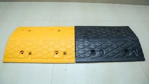 50mm Rubber Speed Breaker, Color : Yellow Black