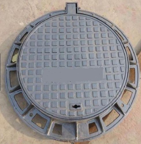 Welco Round Cast Iron Manhole Cover, Size : 600 Mm X 600 Mm