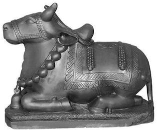 Polished Black Marble Nandi Statue, For Shiny, Dust Resistance, Pattern : Plain