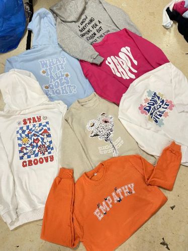 Simple Collar Cotton Printed Sweatshirts, Packaging Type : Packet