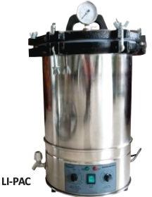 Polished Portable Autoclave, Overall Dimension : 295x150x235mm