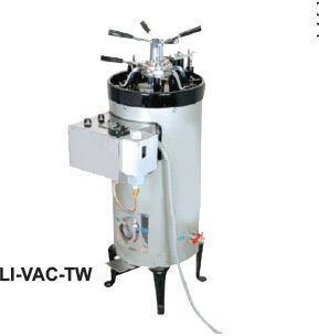 Triple Wall Vertical High Pressure Autoclave, Overall Dimension : 295x150x235mm