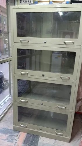 Polished Mild Steel Bookcase, For Library Use, School Use