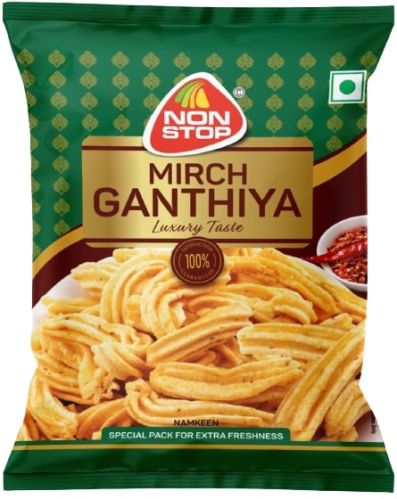 Non Stop Mirch Gathiya Namkeen, For Snacks, Taste : Salty