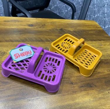Rectangular Plastic Multicolor Soap Dish, For Bathroom, Size : 50x20x40mm