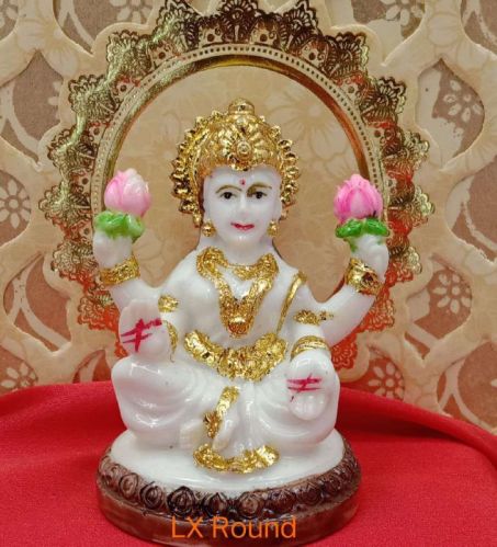 Gold Leafing Lakshmi Mata Statue, For Temple, Size : Multisizes