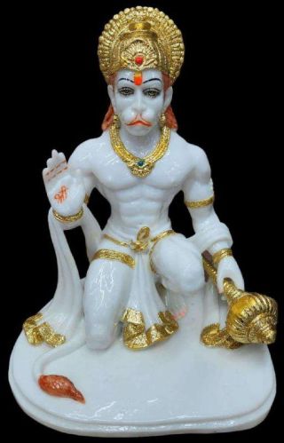 Poly Fiber Hanuman Ji Statue, For Workship, Pattern : Printed
