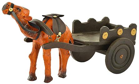 Wooden Camel Cart, For Home Decoration, Style : Modern