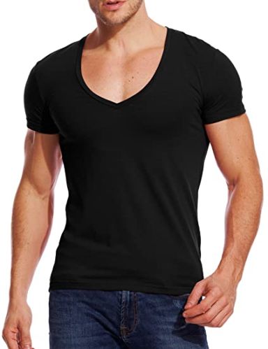 Cotton Mens V Neck T-Shirts, Technics : Handloom