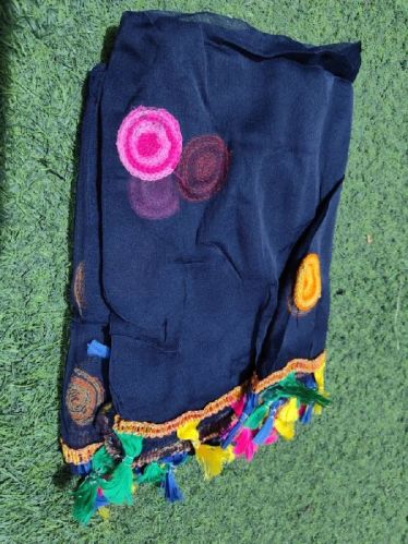 Embroidered Chiffon Phulkari Dupatta, Size : 2.5 Meter