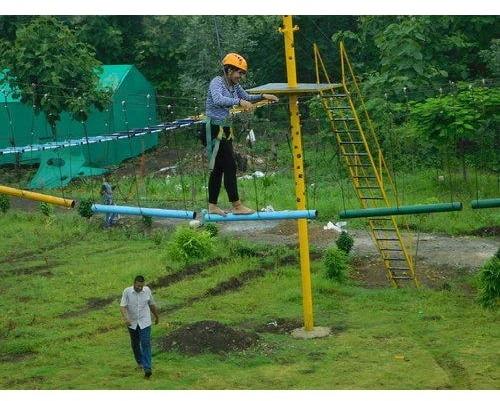 Horizontal Pipe Rope Bridge