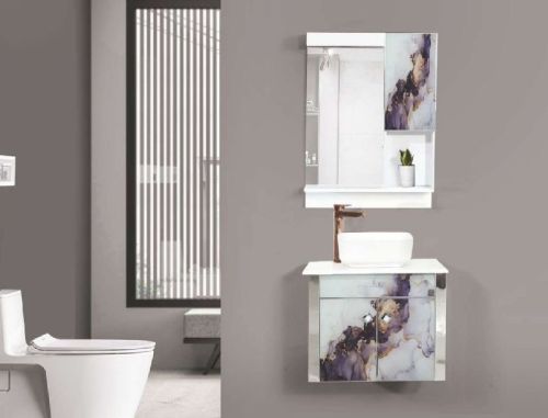 Rectangular Polished HDHMR With PU Paint A-250 Starling Bathroom Vanity, For Home, Hotel, Style : Modern