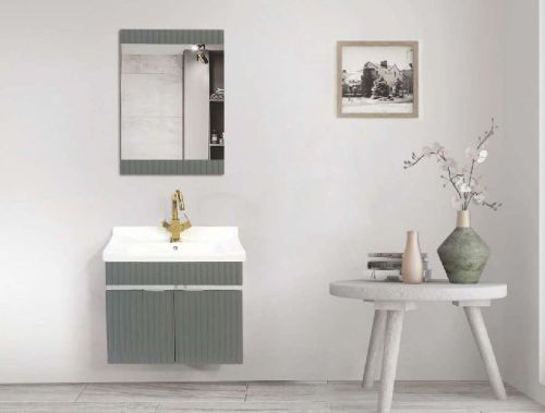 Rectangular Polished HDHMR With PU Paint A-253 Lustre Bathroom Vanity, For Home, Hotel, Style : Modern