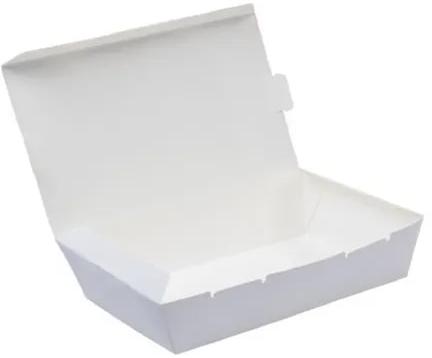 Rectangular 500ml Paper Food Packing Box, Color : White