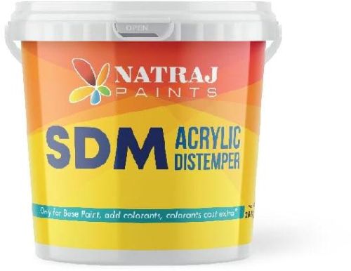 Natraj Paints SDM Acrylic Distemper, Packaging Type : Bucket