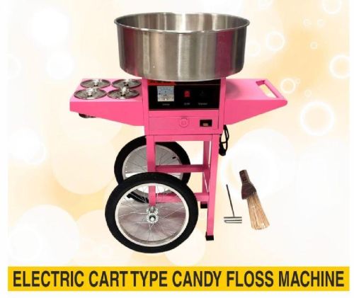 Electric Cotton Candy Machine With Cart