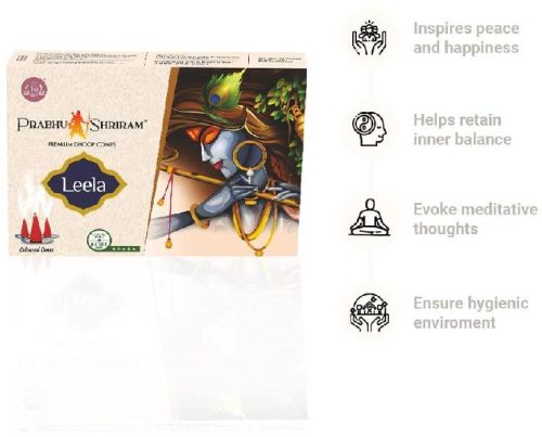 Leela Premium Dhoop Cone (Red), For Fragrance, Spiritual Use, Feature : Anti-Odour, Aromatic, Best Quality