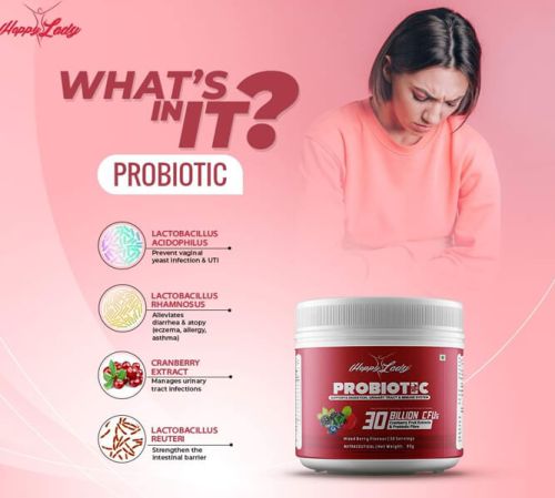 Happy Lady Probiotic Powder, For Drinking Use, Packaging Type : Bottle