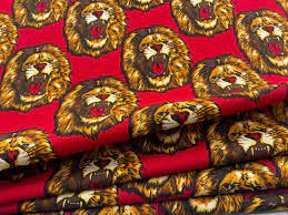 Adarsh African Isi-agu Print Fabrics, For Garments, Blazer, Jacket Coat Making, Color : Multicolore