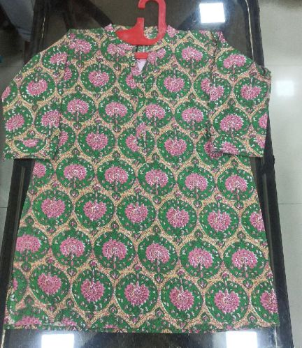 Cotton Short Kurtis, Technics : Machine Made