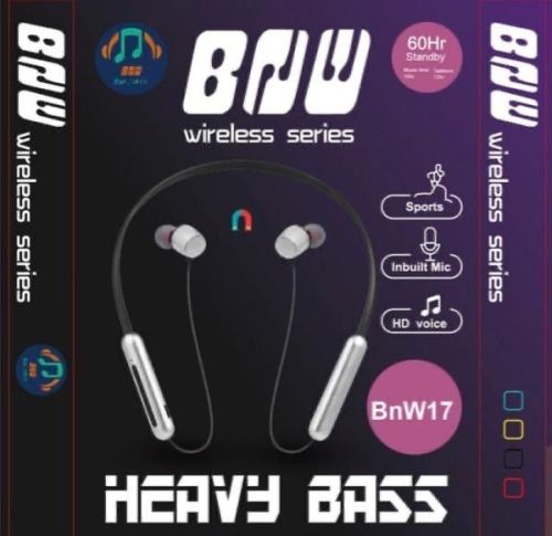 BMW 17 Wireless Series Neckband, Feature : Adjustable, Clear Sound, Durable, High Base Quality, Light Weight