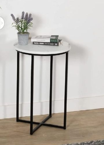 Marble Top Iron Round Table, Feature : Stain Resistance, Shiny Looks, Fine Finished