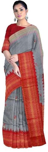 Checked Dupion Silk Saree, Width : 6 Meter