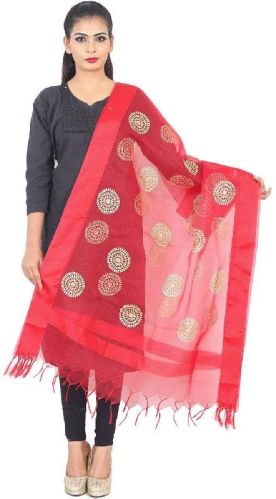 Plain Organza Silk Dupatta, Length : 5 Meter
