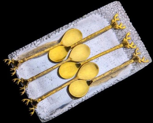Deer Spoon Set, For Home, Hotel, Restaurant, Feature : Durable, High Quality, Rust Proof