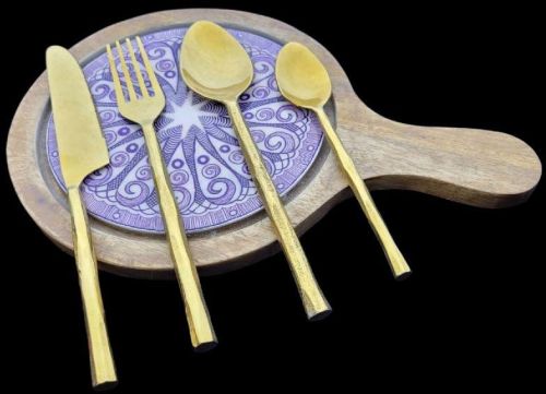 Stainless Steel Golden Cutlery Set, For Kitchen, Hotel, Restaurant Catering, Feature : Fine Finish