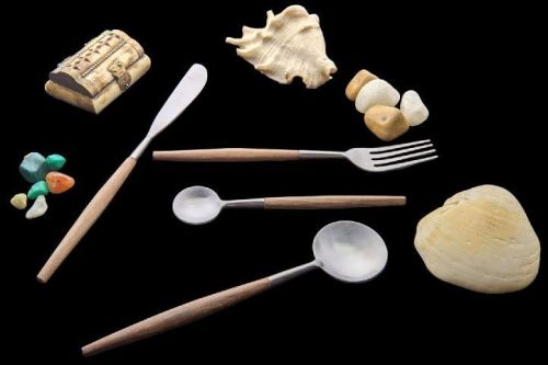 Stainless Steel Wood Cutlery Set, For Kitchen, Restaurant, Feature : Rust Proof