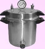 Polished Aluminium Portable Autoclave, Voltage : 220