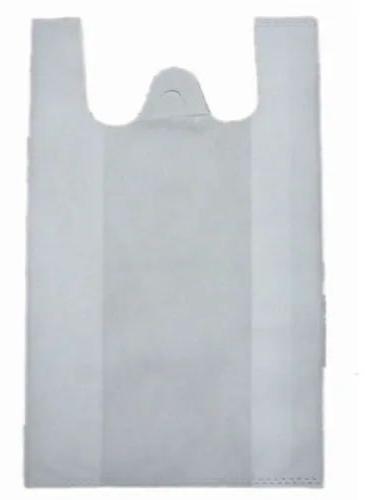 Plain Non Woven Poly Bag, Color : White