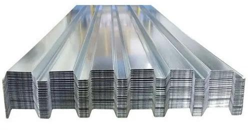 Polished Galvanized Decking Sheets, For Construction, Technics : Machine Made