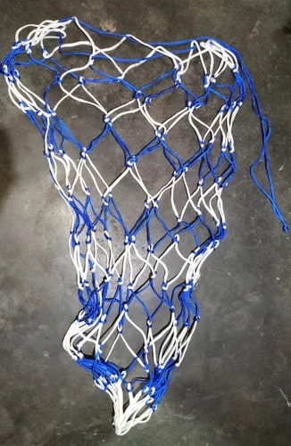 Nylon Movable Basketball Frame Net, Color : Blue, White