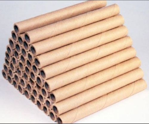 Brown Paper Tube, Pattern : Plain