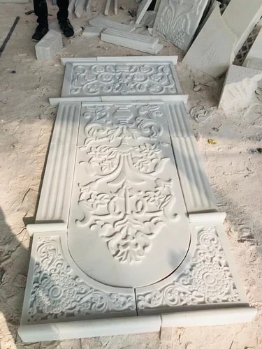 Polished Marble Carved Door, Feature : Attractive Design, Fine Finishing