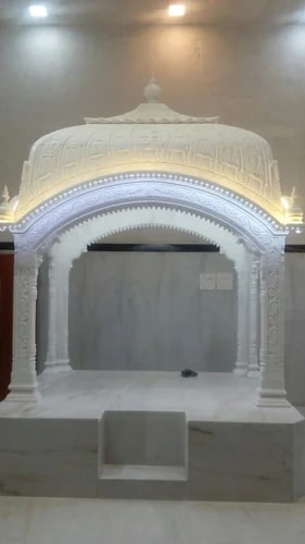 Polished Marble Palki Sahib, For Gurudwara Use, Feature : Precisely Crafted