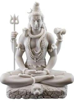 Polished Marble Shankar Statue, For Shiny, Dust Resistance, Pattern : Carved