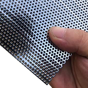 Rectangular Polished Mild Steel Perforated Sheets, For Industrial, Size : Standard