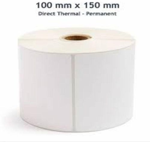 Laser Cutting Glossy Lamination Polyester Barcode Label 100X150, For Industries, Available Color : White