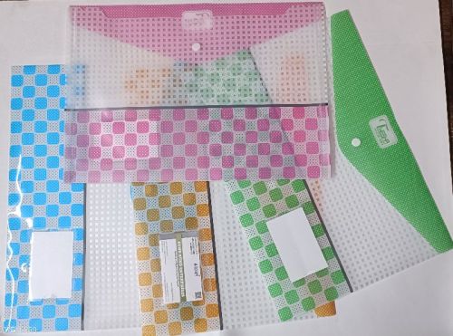 Box Printed My Clear Bag Button Folder