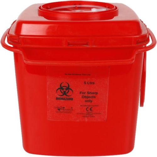 Virgin PPCP 5L Sharps Disposal Container