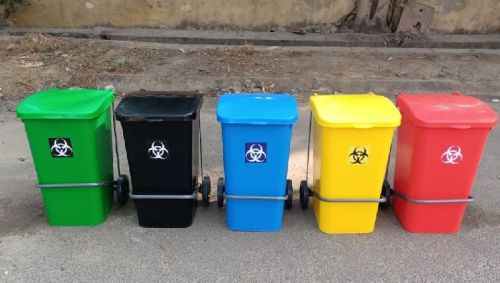 Virgin PPCP 90L Pedal Waste Bin, Size : 430x535x900mm